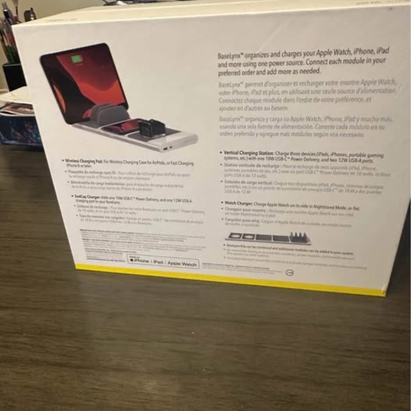 Modular charging station for iPhone, iPad, apple watch with dual port - Picture 3 of 5